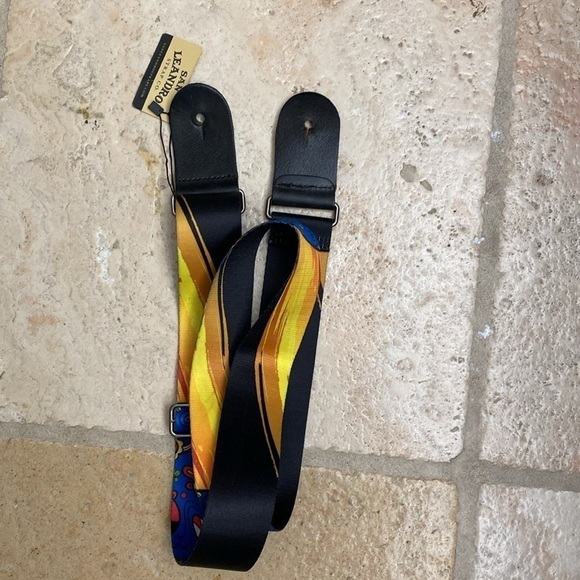 Guitar Strap San Leandro strap Co. Vintage inspired Fun Musical - Picture 3 of 7